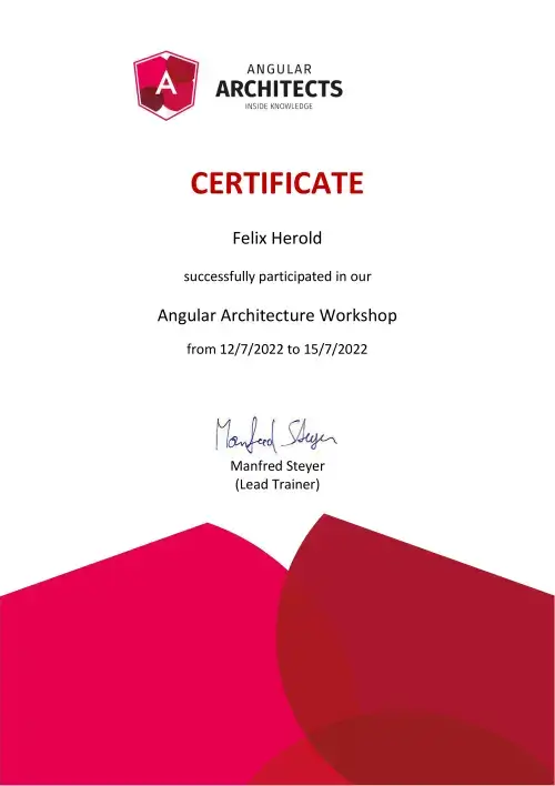 Preview for Angular Architecture Workshop from Angular Architects